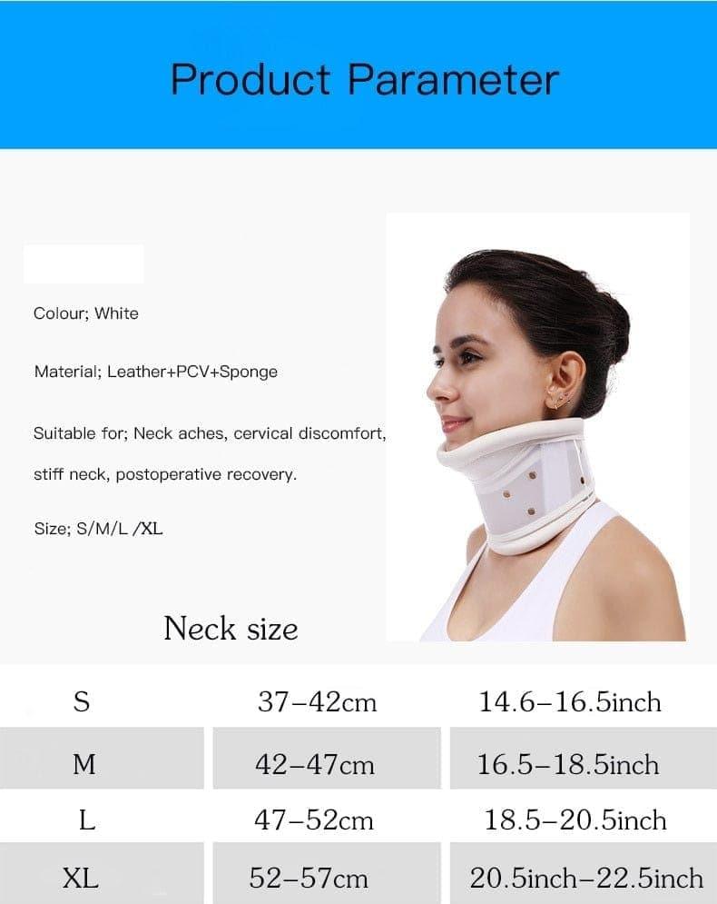 Medical Cervical Neck brace Collar with Chin Support for Stiff Relief Cervical Collar correct neck support pain Bone Care health - Ammpoure Wellbeing 🇬🇧