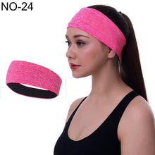 Load image into Gallery viewer, Men sweatband sports Headband Stretch Elastic Women Yoga Running hair band for men Outdoor Sport Headwrap Fitness Sports safety - Ammpoure Wellbeing 🇬🇧
