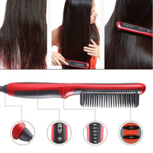 Load image into Gallery viewer, Multifunctional Hair Straightener Comb Anti-Scald Hair Straightening Brush Comb Fast Heating Hair Straightener - Ammpoure Wellbeing 🇬🇧
