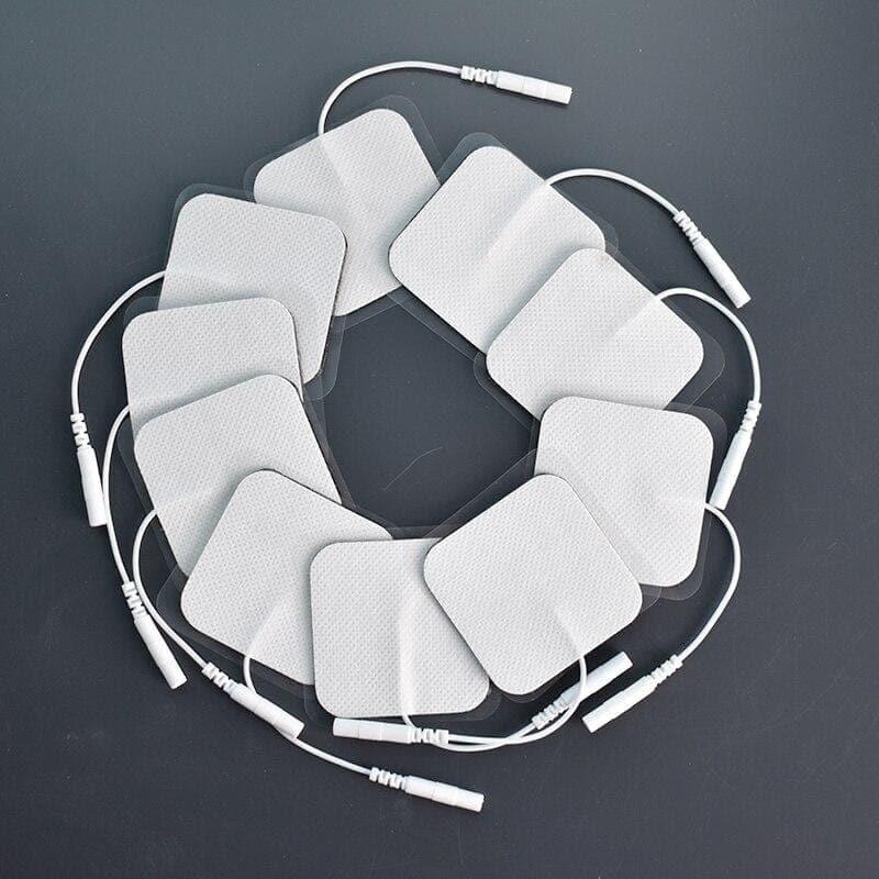 Muscle Stimulator Electrode Pads 20pcs 5x5cm for Tens Digital Therapy Machine - Ammpoure Wellbeing 🇬🇧