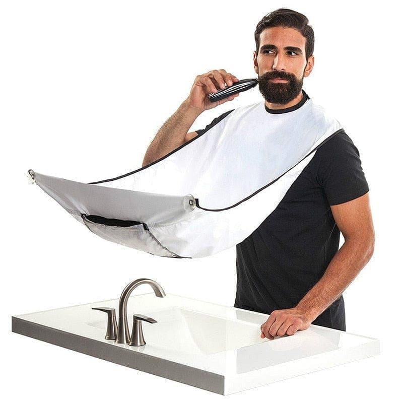 New Male Beard Shaving Apron Care Clean Hair Adult Bibs Shaver Holder Bathroom Organizer Gift for Man - Ammpoure Wellbeing 🇬🇧
