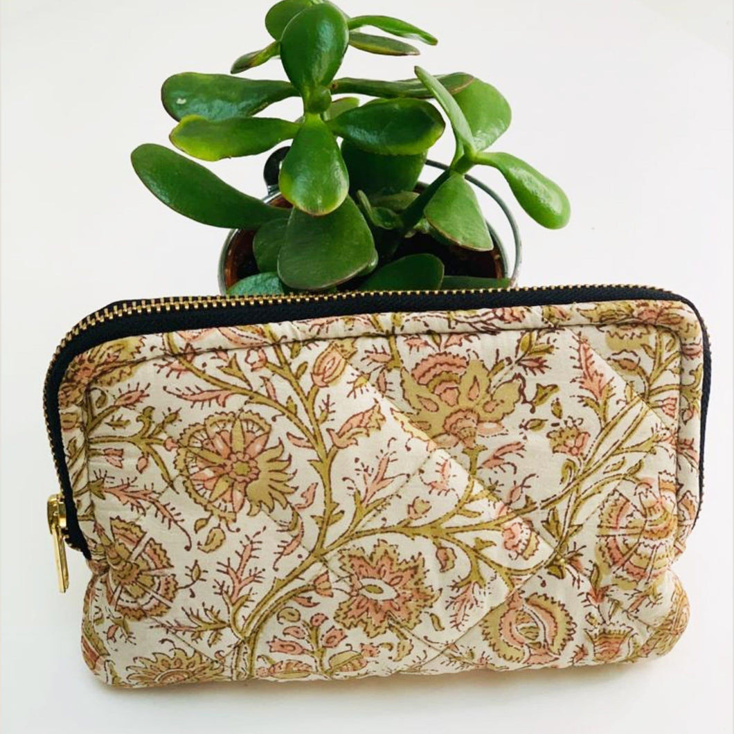 Eco friendly travel cosmetic or makeup bag (One-Off Print) - Ammpoure London