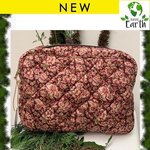 Premium Recycled Silk Washbag (One-Off Print) - Ammpoure London