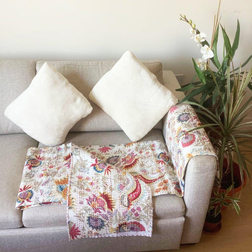 Hand Embroidered Kantha Quilt - Ammpoure London