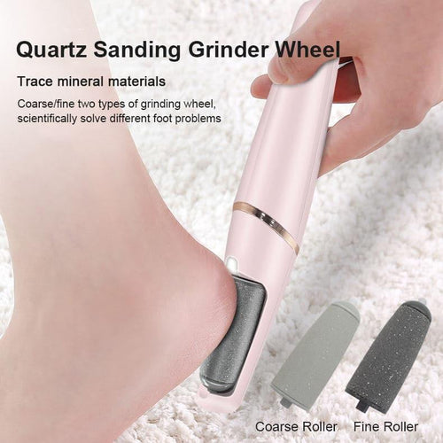 Rechargeable pedicure machine pink electric foot callus remover electric foot grinder callus remover foot file hard skin remover - Ammpoure Wellbeing 🇬🇧