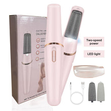Load image into Gallery viewer, Rechargeable pedicure machine pink electric foot callus remover electric foot grinder callus remover foot file hard skin remover - Ammpoure Wellbeing 🇬🇧
