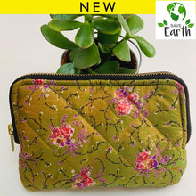 Load image into Gallery viewer, Recycled Silk Cosmetic Bag (One-Off Print) - Ammpoure London
