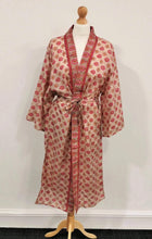 Load image into Gallery viewer, Recycled Silk Maxi Kimono + Hair Scrunchie + Eye Mask - Ammpoure London
