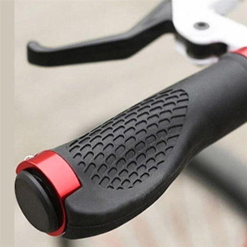 Rubber Bike Handlebar Grip Anti-Skid Ergonomic Mountain MTB Cycling Parts Bicycle Grips Black Gold Red Blue - Ammpoure Wellbeing 🇬🇧