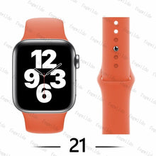 Load image into Gallery viewer, Silicone Strap For Apple Watch Band 44mm 40mm - Ammpoure London
