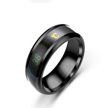 Load image into Gallery viewer, Smart Sensor Body Temperature Ring, Stainless Steel, Real-time Temperature - Ammpoure London
