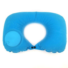 Load image into Gallery viewer, Travel Pillows Airplanes Inflatable Super Light Portable Neck Pillow U-Shape Automatic Inflatable Cervical Vertebr Pillow - Ammpoure Wellbeing 🇬🇧
