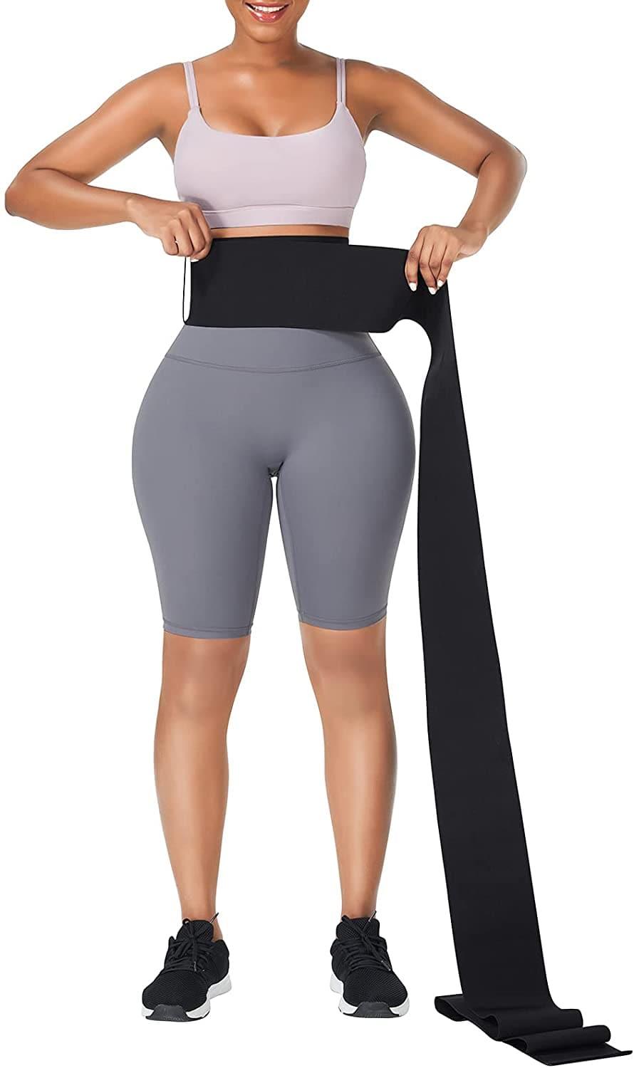 Waist Trainer for Women Snatch Bandage Tummy Sweat Wrap Plus Size Workout Waist Trimmer for Gym Sport - Ammpoure Wellbeing 🇬🇧