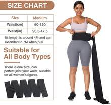 Load image into Gallery viewer, Waist Trainer for Women Snatch Bandage Tummy Sweat Wrap Plus Size Workout Waist Trimmer for Gym Sport - Ammpoure Wellbeing 🇬🇧
