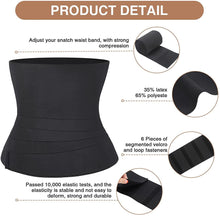 Load image into Gallery viewer, Waist Trainer for Women Snatch Bandage Tummy Sweat Wrap Plus Size Workout Waist Trimmer for Gym Sport - Ammpoure Wellbeing 🇬🇧
